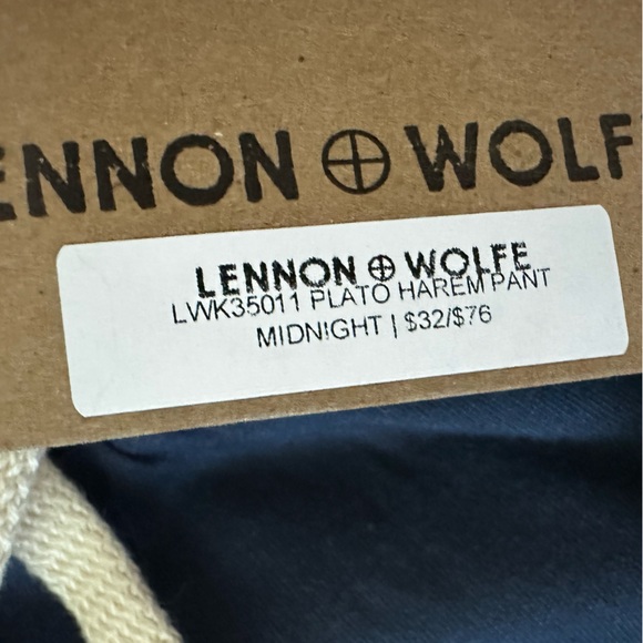 NWT- LENNON & WOLFE Kids Plato Harem Pant in Midnight Blue - Picture 4 of 10